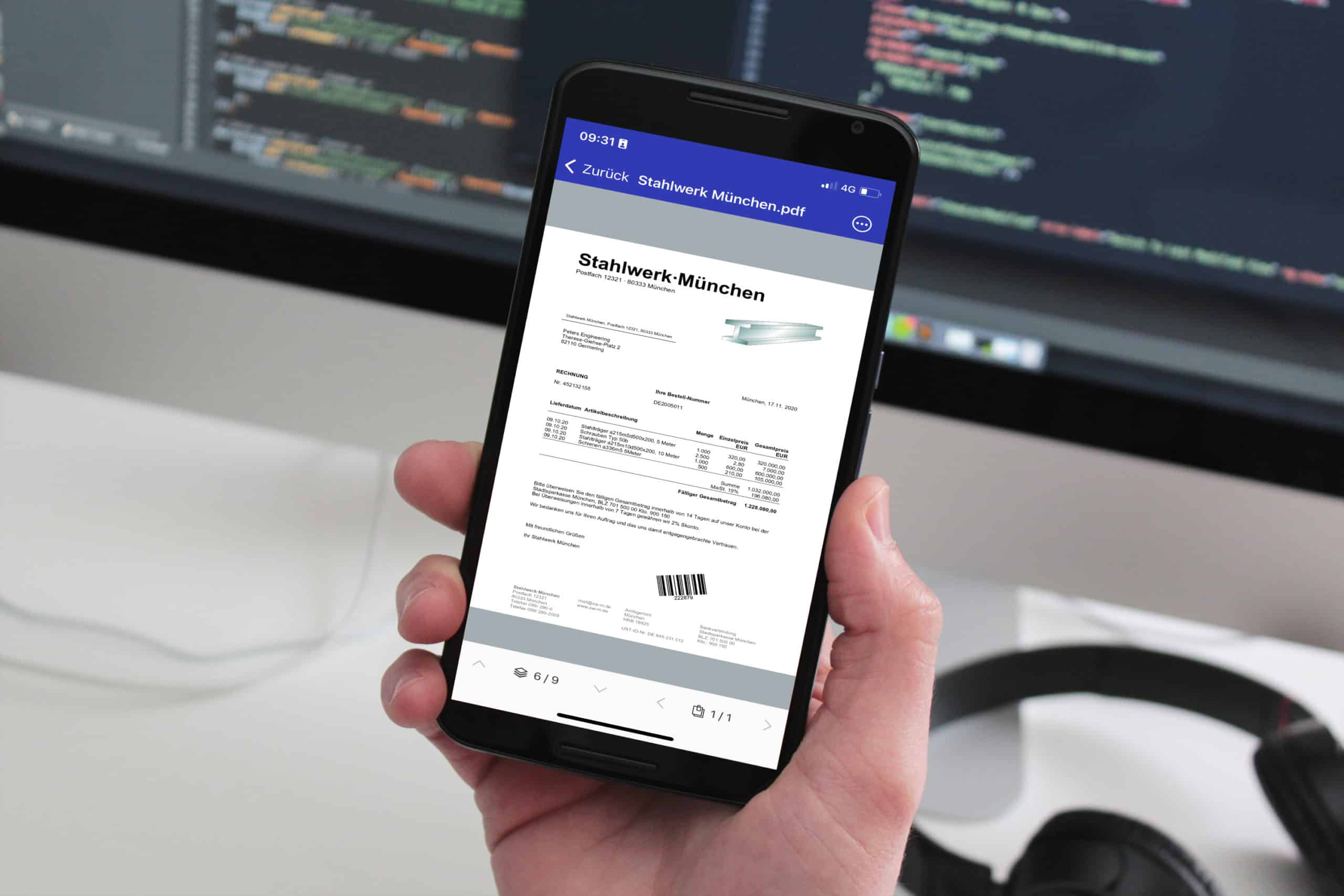 mockDrop Nexus 6 in front of a iMac scaled